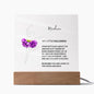 Personalized Little Ballerina Dancer Acrylic Plaque Night Light