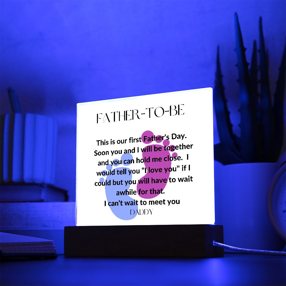 Father-To-Be Footstep Plaque