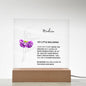 Personalized Little Ballerina Dancer Acrylic Plaque Night Light