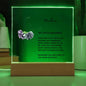 Personalized Little Ballerina Dancer Acrylic Plaque Night Light