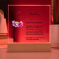 Personalized Little Ballerina Dancer Acrylic Plaque Night Light