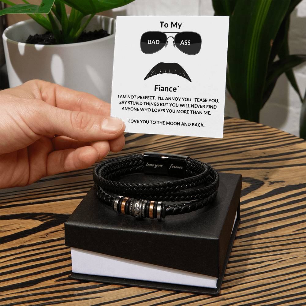 My Bad Ass Fiance Leather Bracelet