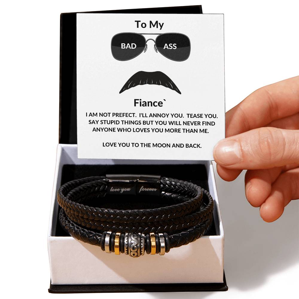 My Bad Ass Fiance Leather Bracelet