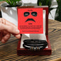 My Badass Son Love You Forever Leather Bracelet