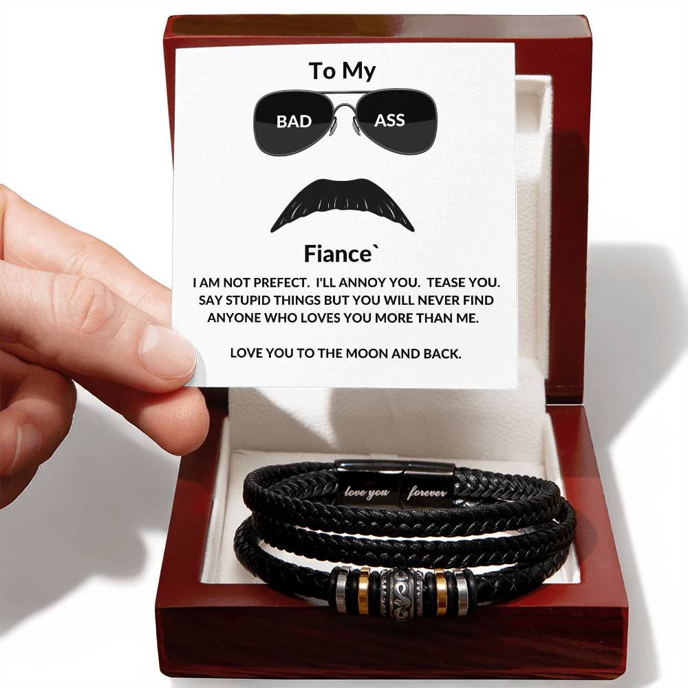 My Bad Ass Fiance Leather Bracelet