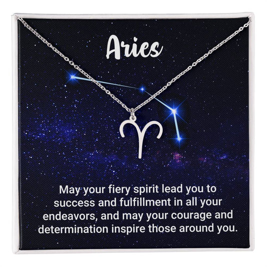 Zodiac Symbol Necklace - Aries