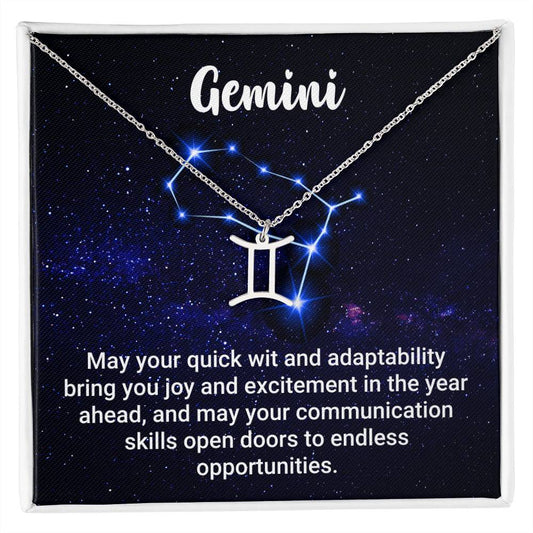 Zodiac Symbol Necklace - Gemini
