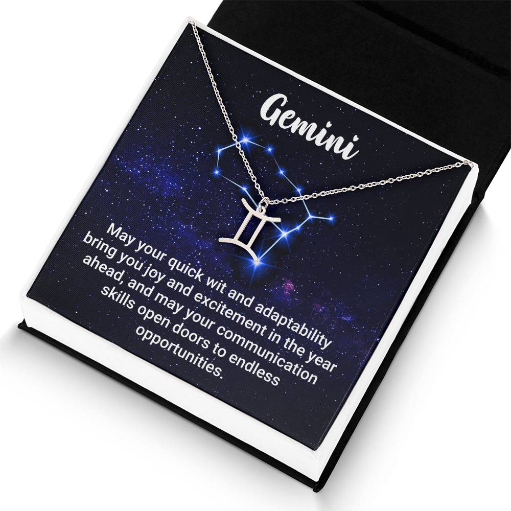 Zodiac Symbol Necklace - Gemini