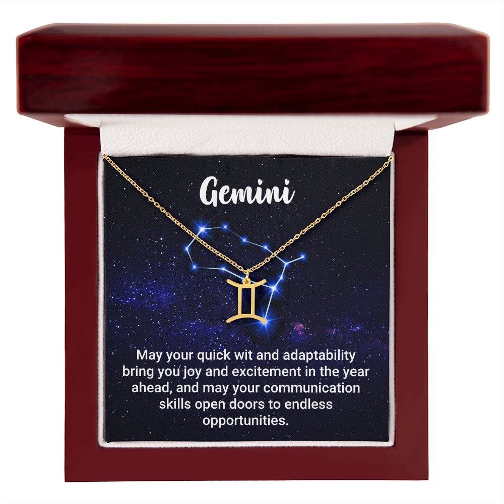 Zodiac Symbol Necklace - Gemini
