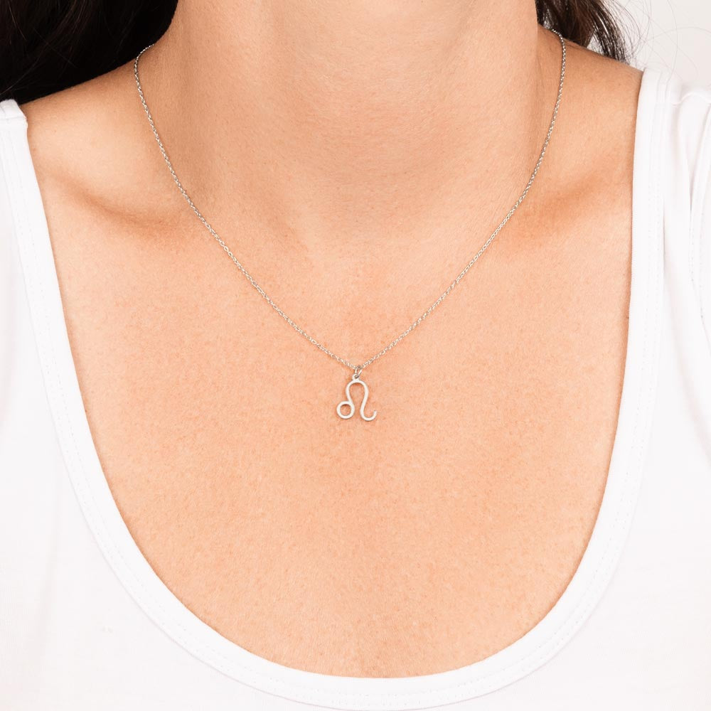 Zodiac Symbol Necklace - Leo