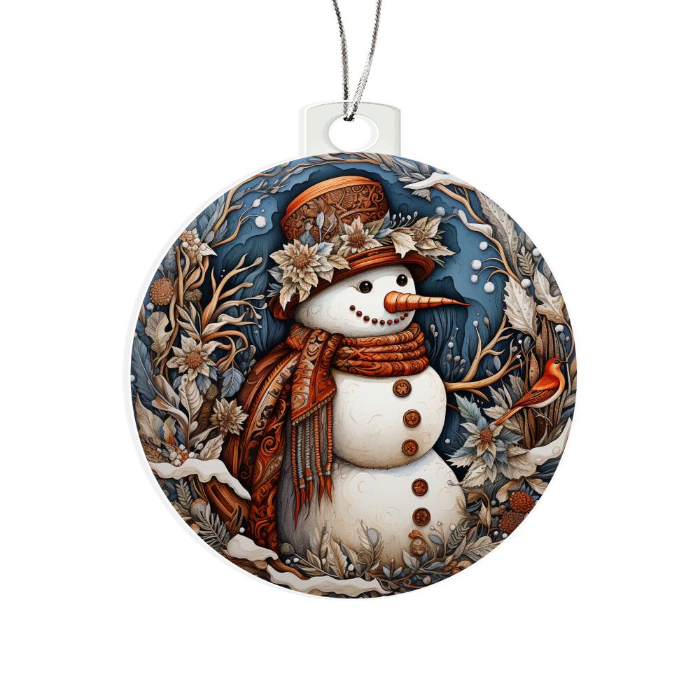 Snow Lady Christmas Ornament - Vintage-Inspired