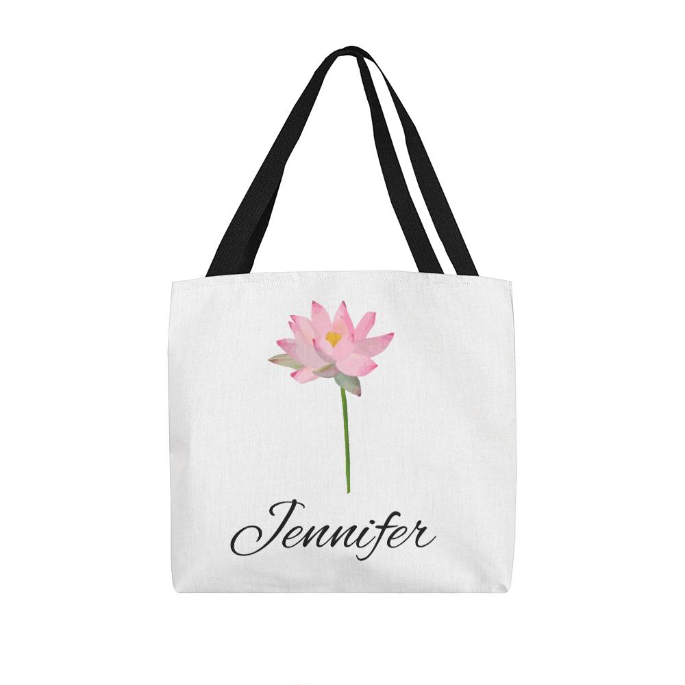 July - Personalized Birth Month Flower Classic Canvas Tote Bag