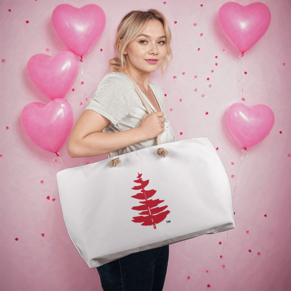 Douglass College Red Pine Tree Weekender Tote Bag