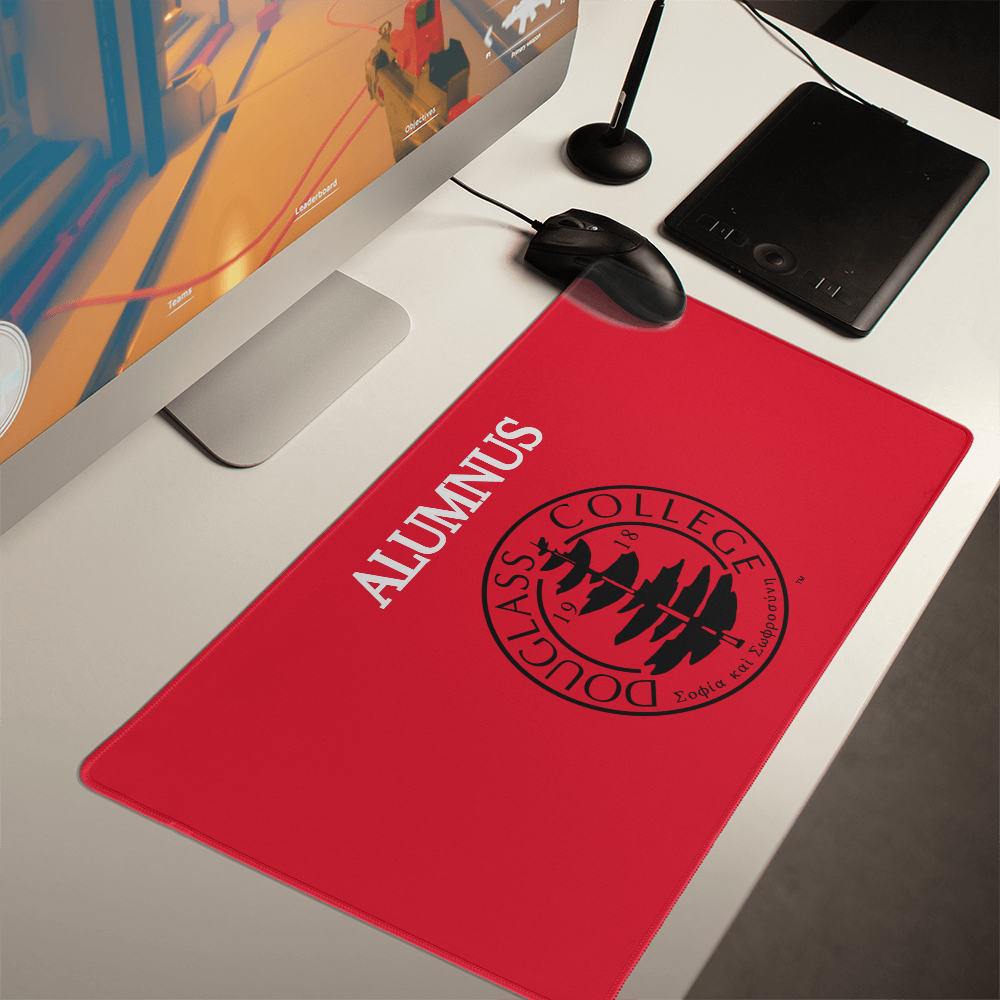 Douglass College Seal Red Gaming Mat