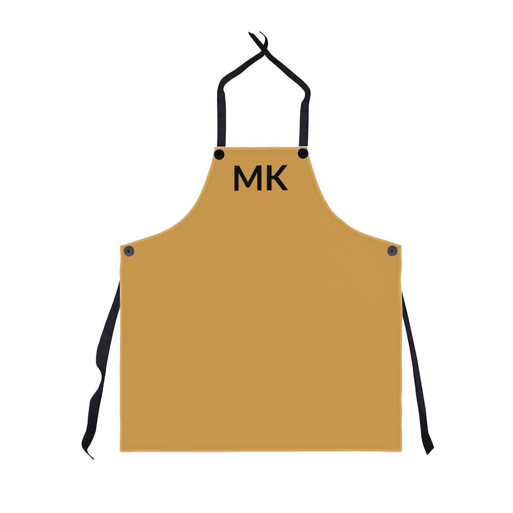 Dad’s Apron with Initials. - Forest Green Personalized Initial Bar/Workshop Apron -
