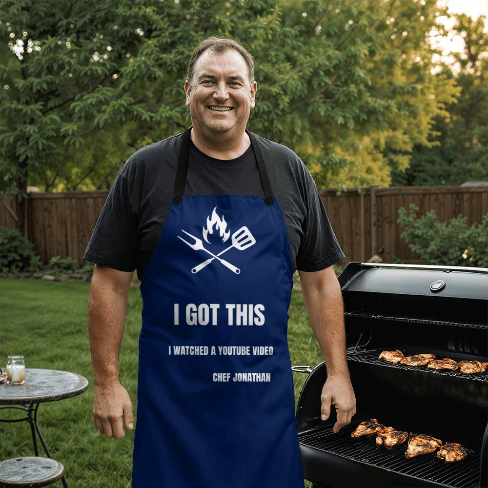 Personalized I Got This Grilling Apron - Navy