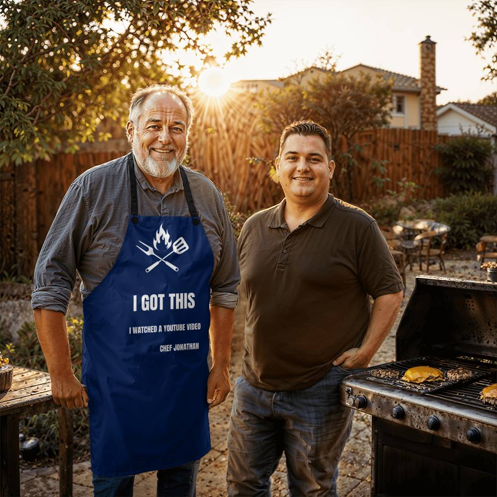 Personalized I Got This Grilling Apron - Navy