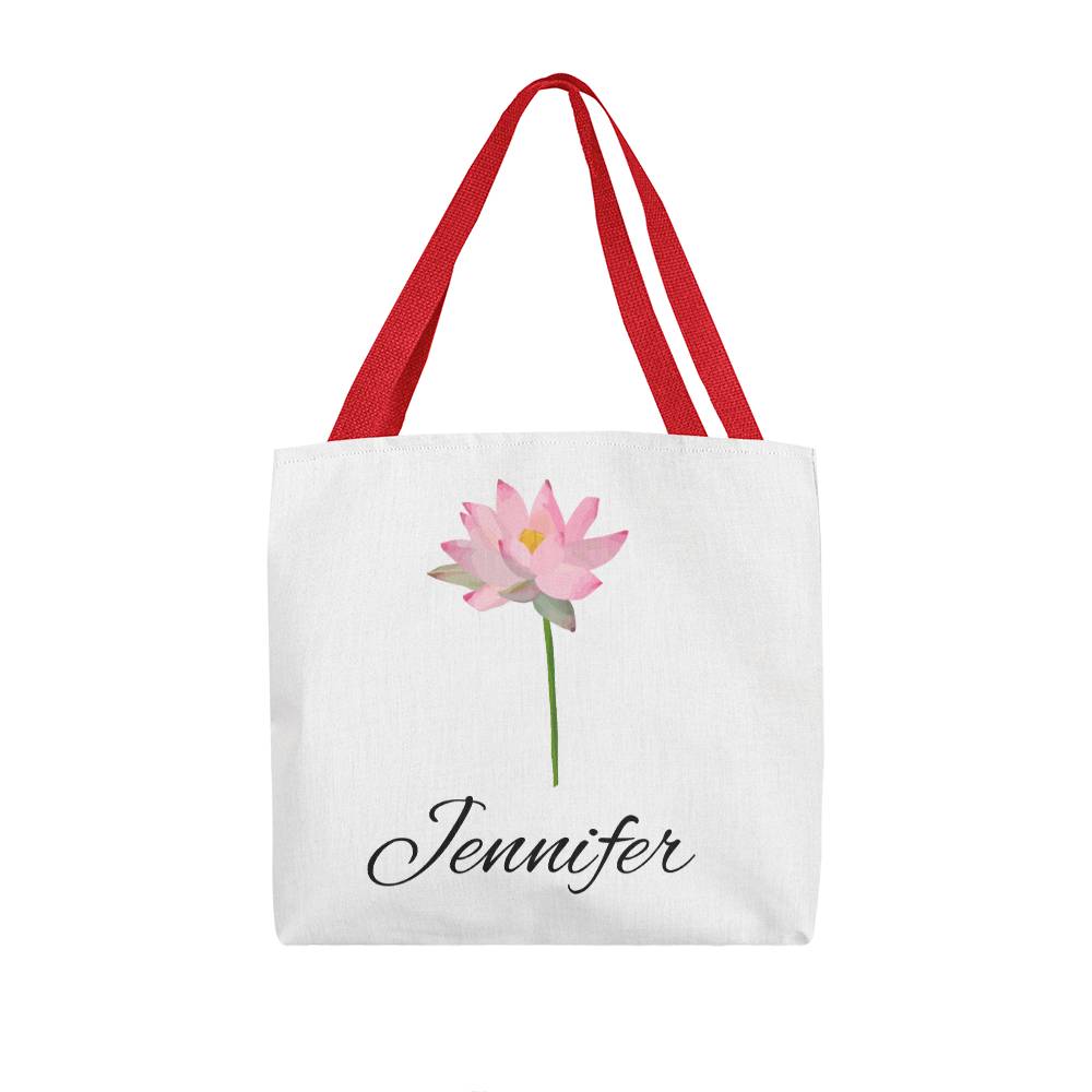 July - Personalized Birth Month Flower Classic Canvas Tote Bag