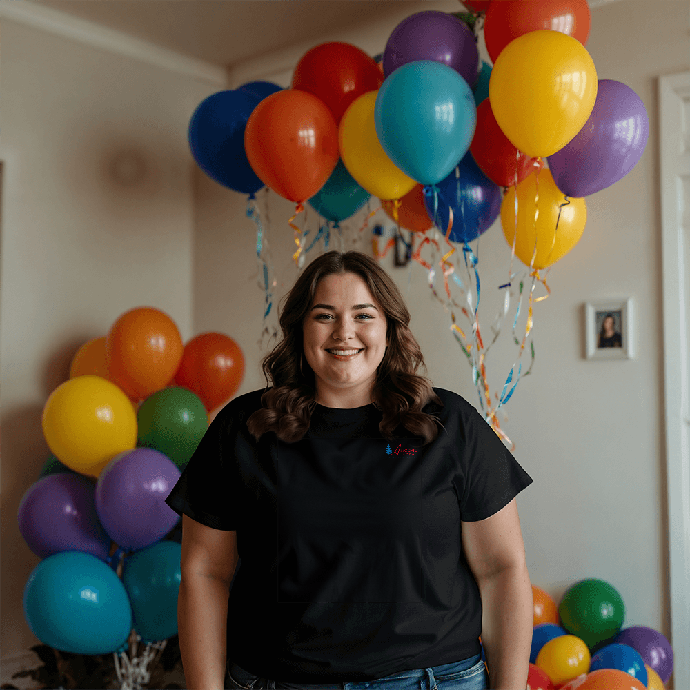 AADC Logo - Bella + Canvas Pocket Logo, Short Sleeve Black Tee shirt