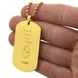 Personalized The Moment You Became My Dad - Engraved Dog Tag Necklace