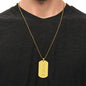 Personalized The Moment You Became My Dad - Engraved Dog Tag Necklace
