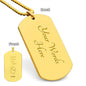 Personalized The Moment You Became My Dad - Engraved Dog Tag Necklace