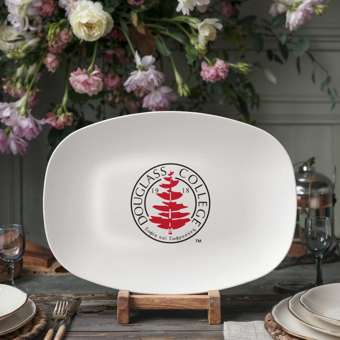 Douglass College Seal Serving Platter