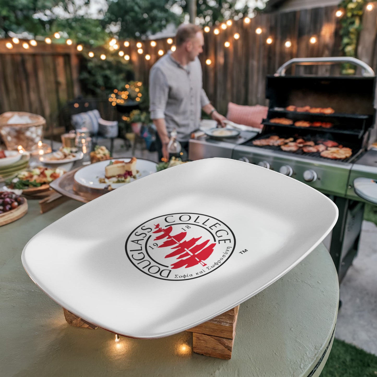 Douglass College Seal Serving Platter