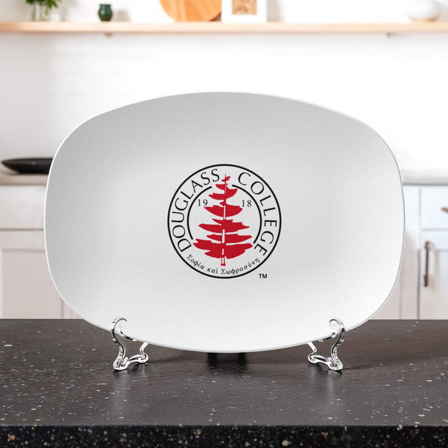 Douglass College Seal Serving Platter