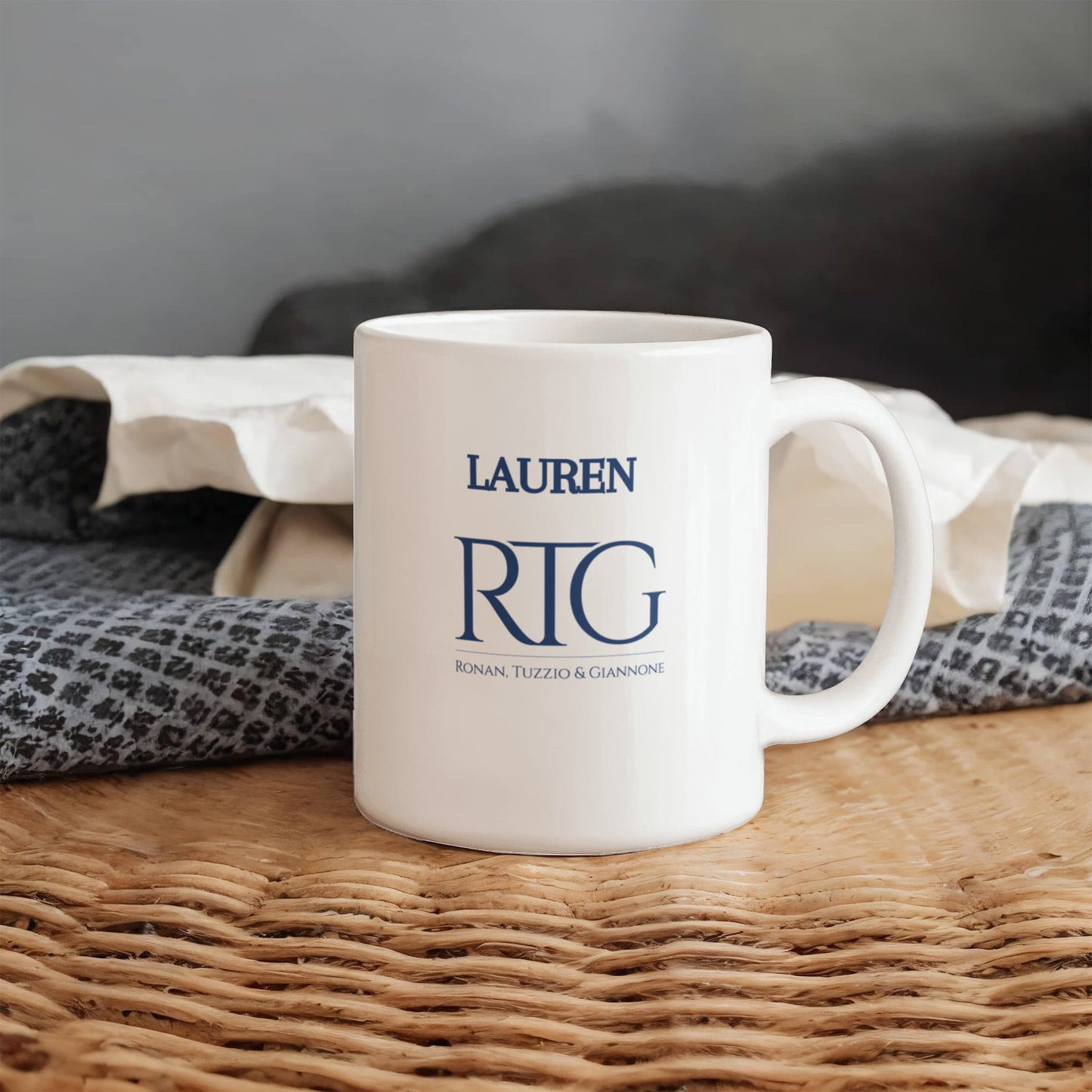 RTG White Ceramic Mug