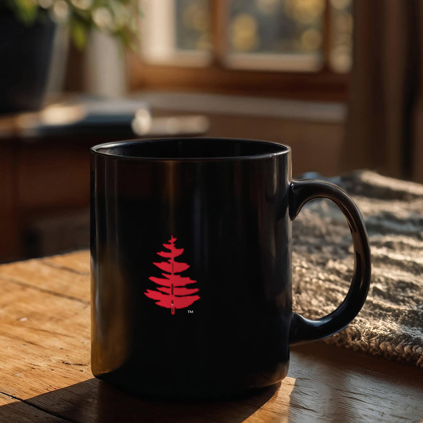 Douglass Collge Fir Tree 11 oz Black Mug