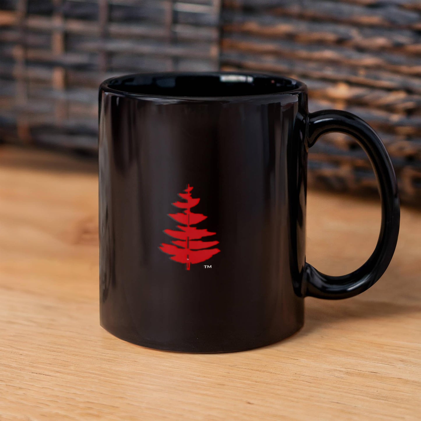 Douglass Collge Fir Tree 11 oz Black Mug
