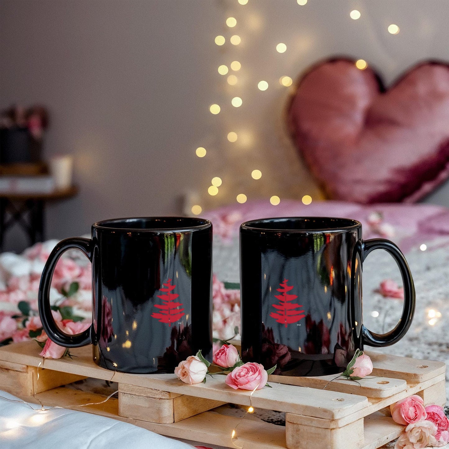 Douglass Collge Fir Tree 11 oz Black Mug
