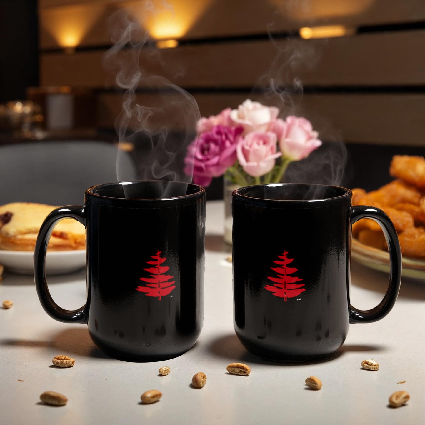 Douglass Collge Fir Tree 11 oz Black Mug