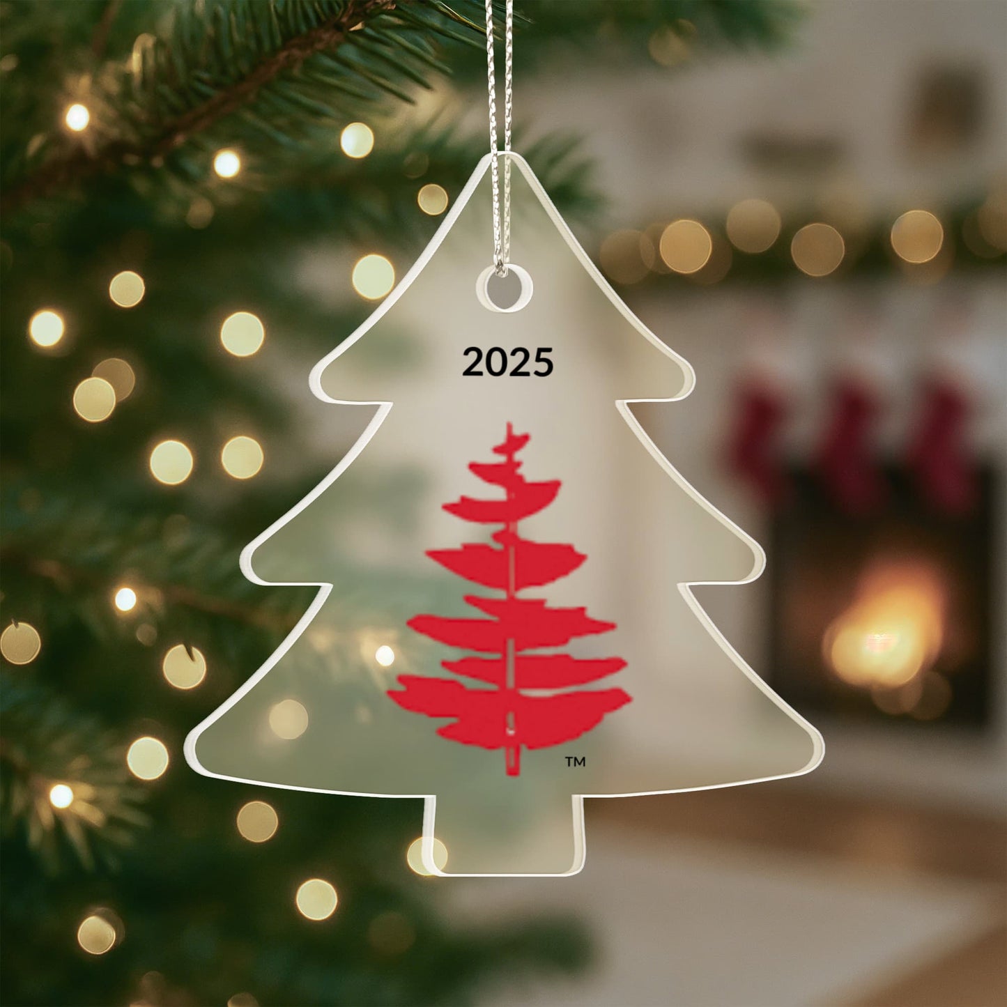 Douglass College Red Pine Tree Ornament - 2025