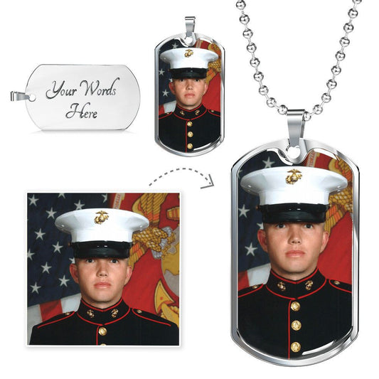 Personal Engraved Photo Dog Tag