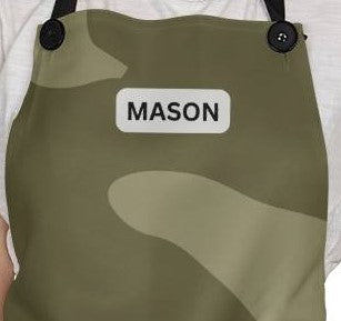 Personalized Military Camouflage Apron - Olive