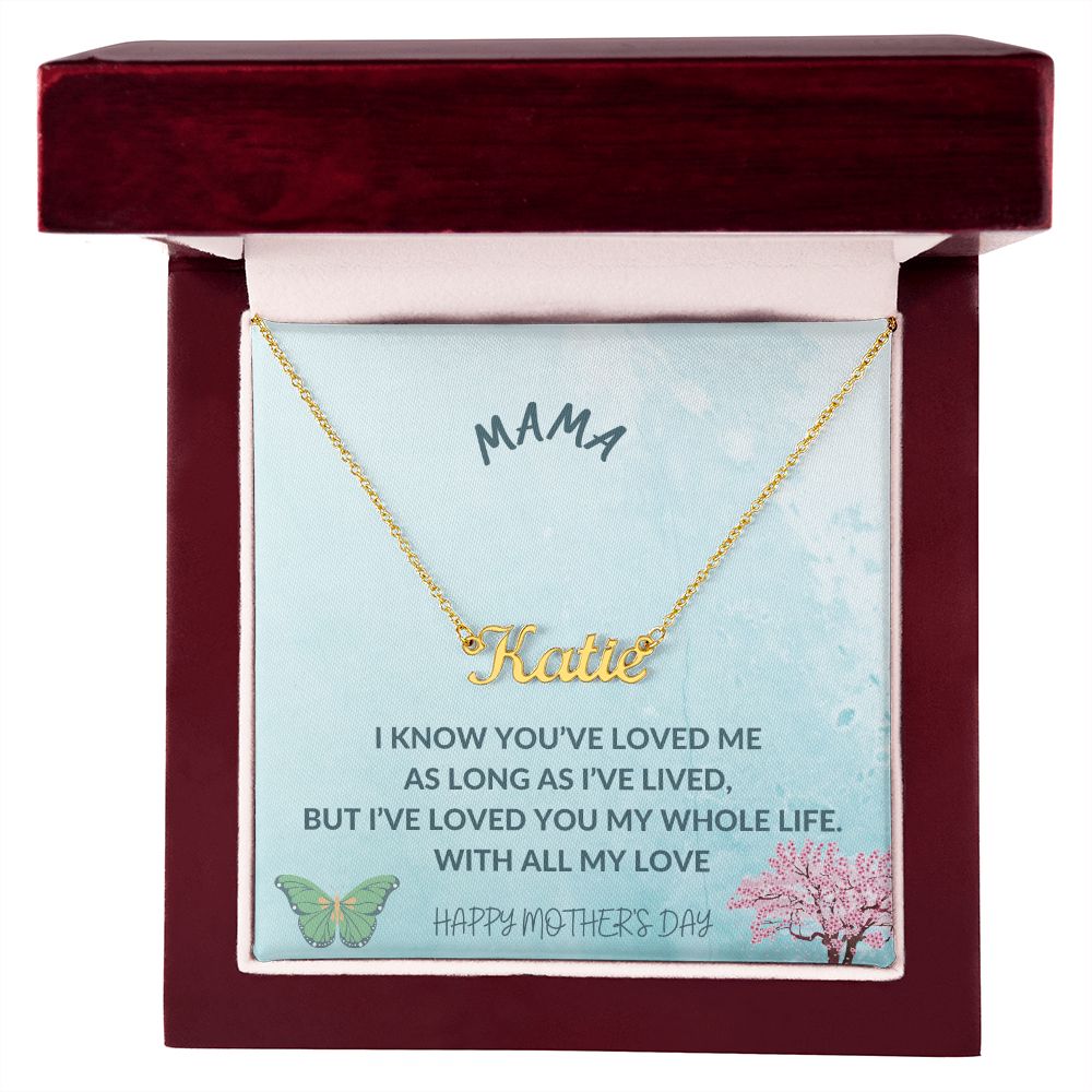 Custom Name Necklace for Mother's Day