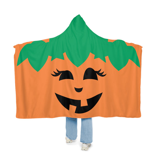 Pumpkin Costume for Woman, Pumpkin Cape/Hooded Blanket, Adult Halloween Costume, Women's Costume