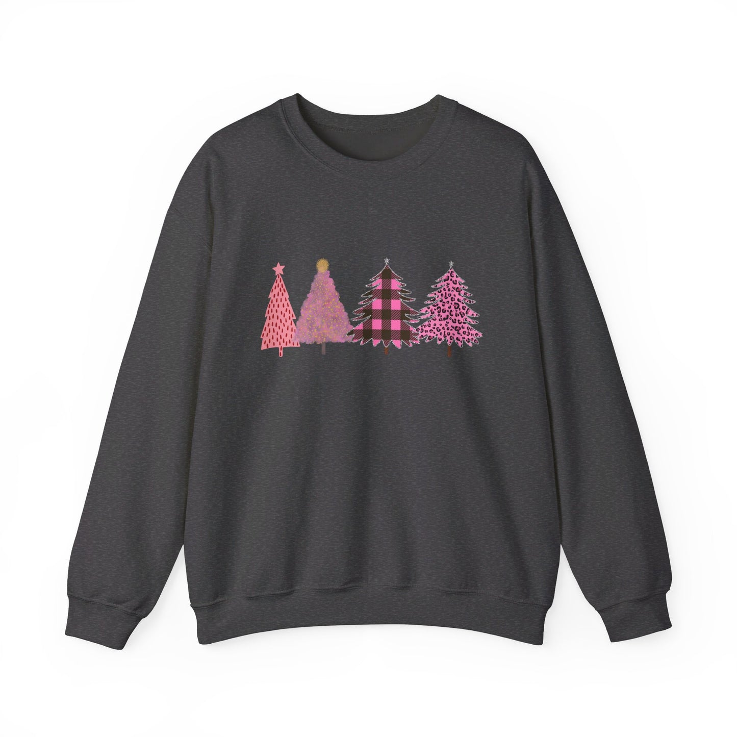 Pink Christmas Trees Sweatshirt