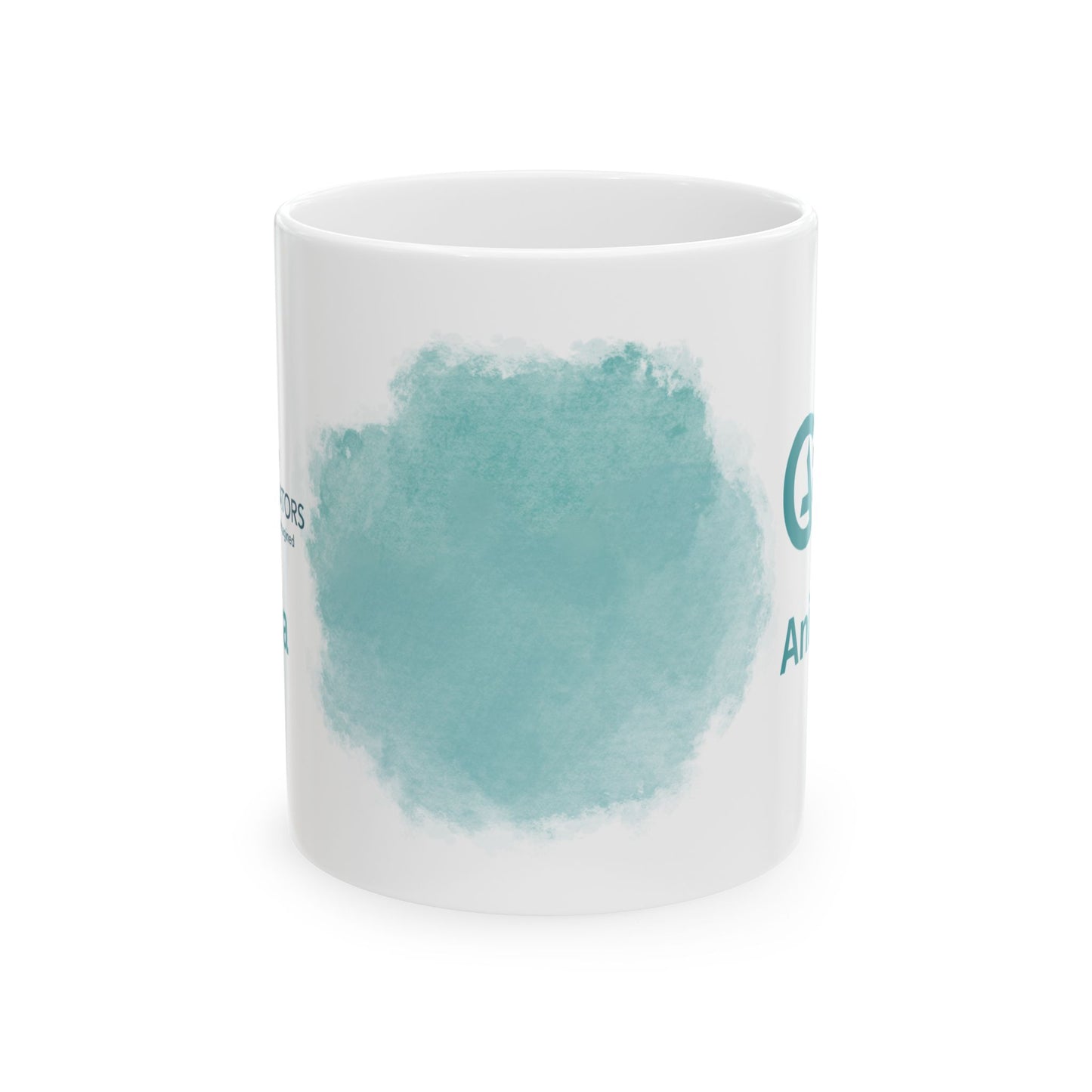 Culture Accelerator Aqua Puff Ceramic Mug, (11oz)