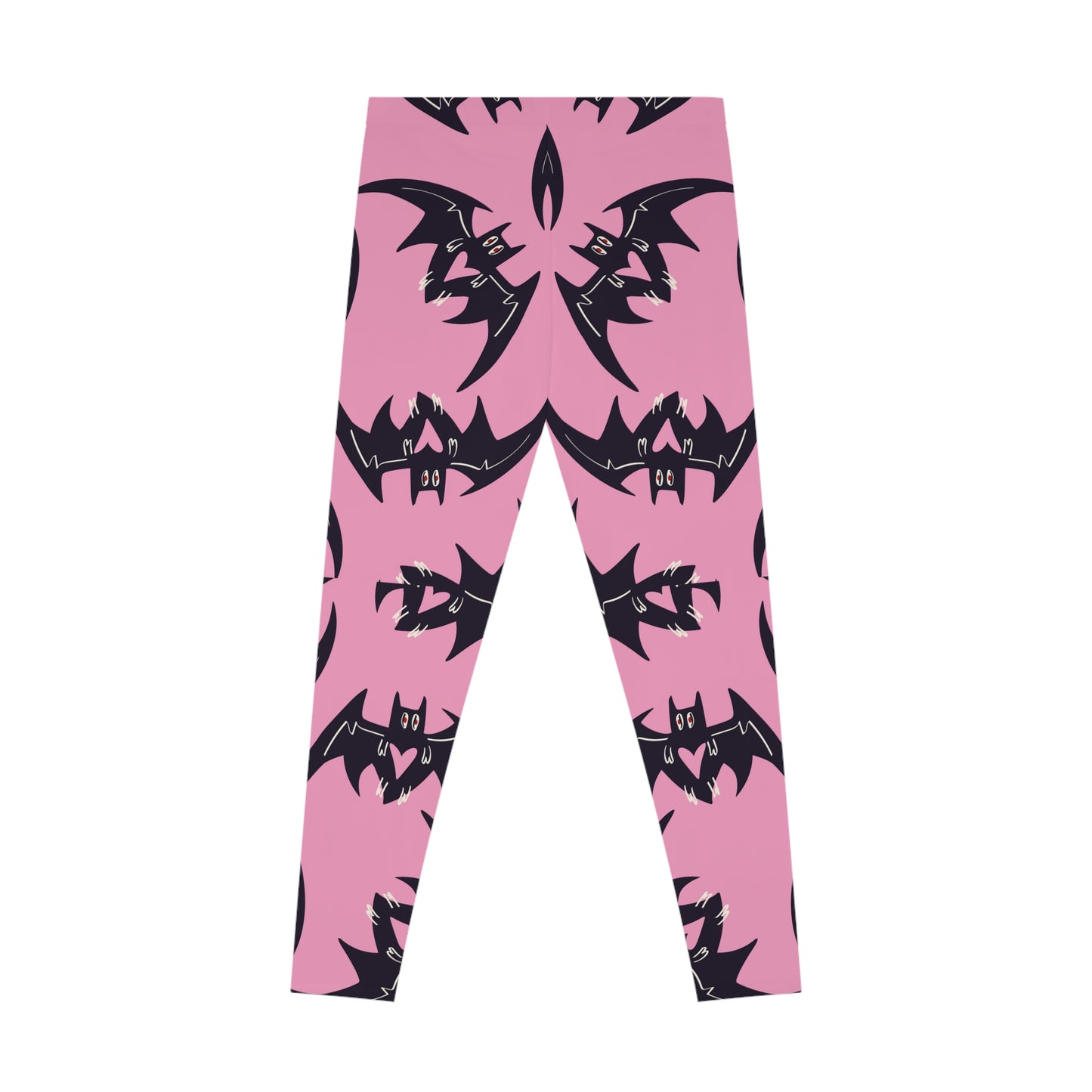 Pink Bats Stretchy Leggings