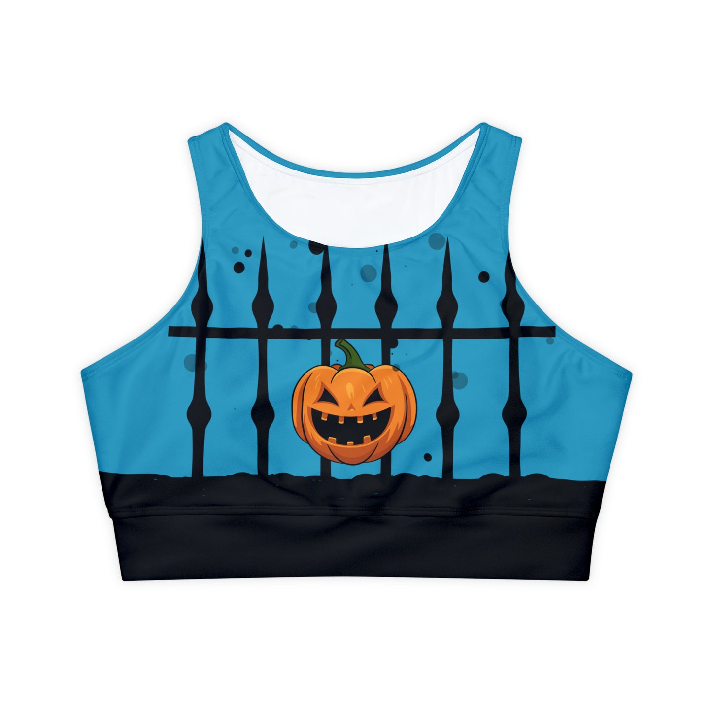 Jack O' Lantern Fully Lined, Padded Sports Bra