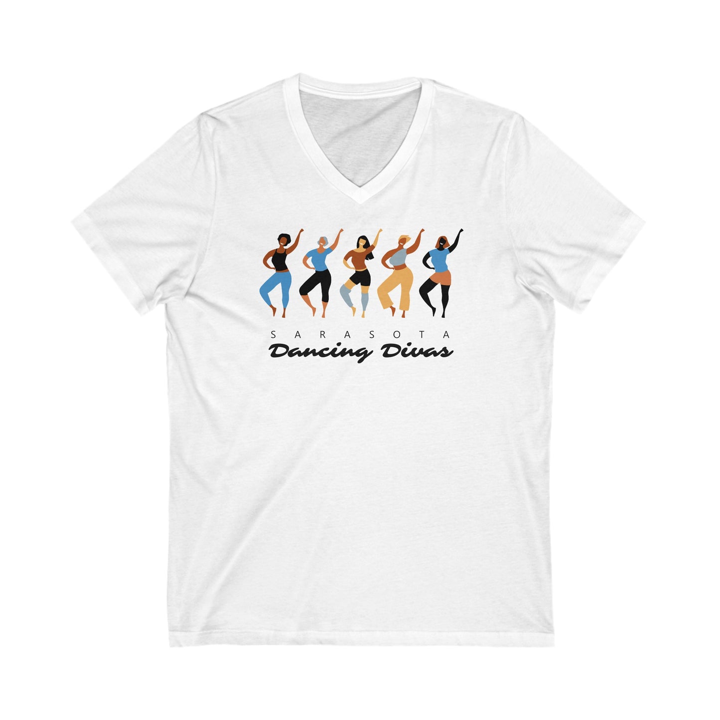 Sarasota Dancing Divas Hip Hop  - V-Neck Short Sleeve Shirt