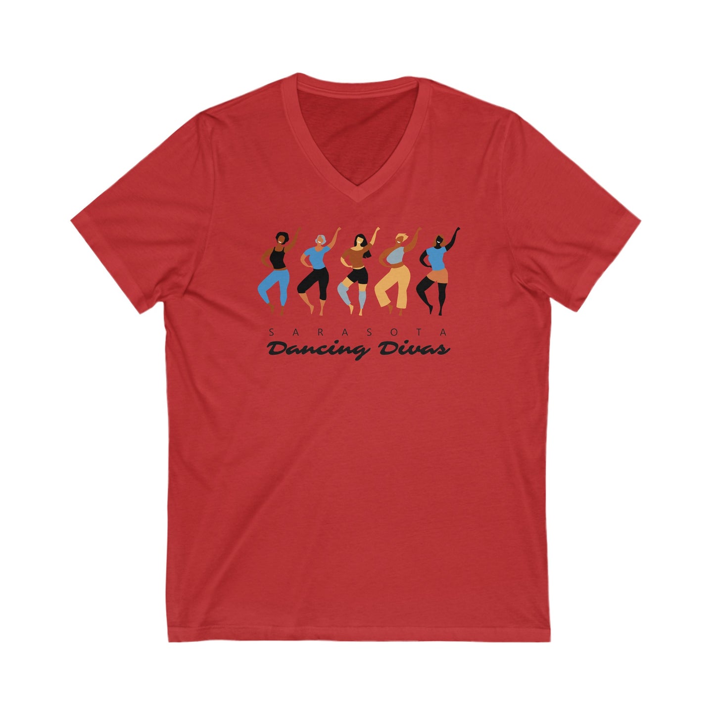 Sarasota Dancing Divas Hip Hop  - V-Neck Short Sleeve Shirt