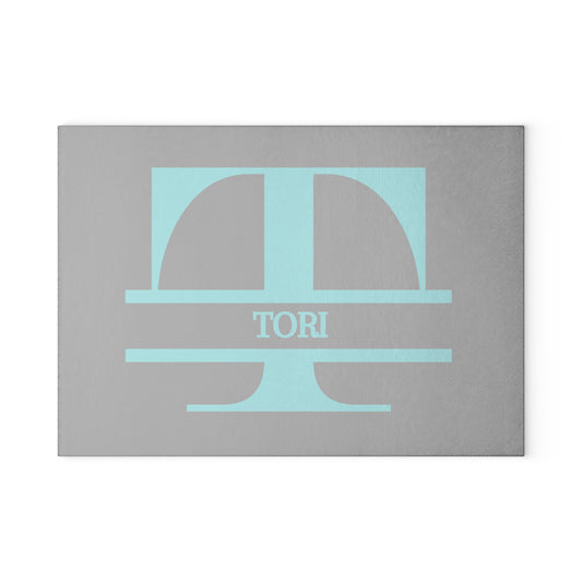 Tori - Personalized Monogram Glass Cutting Board – Custom 'Tori'