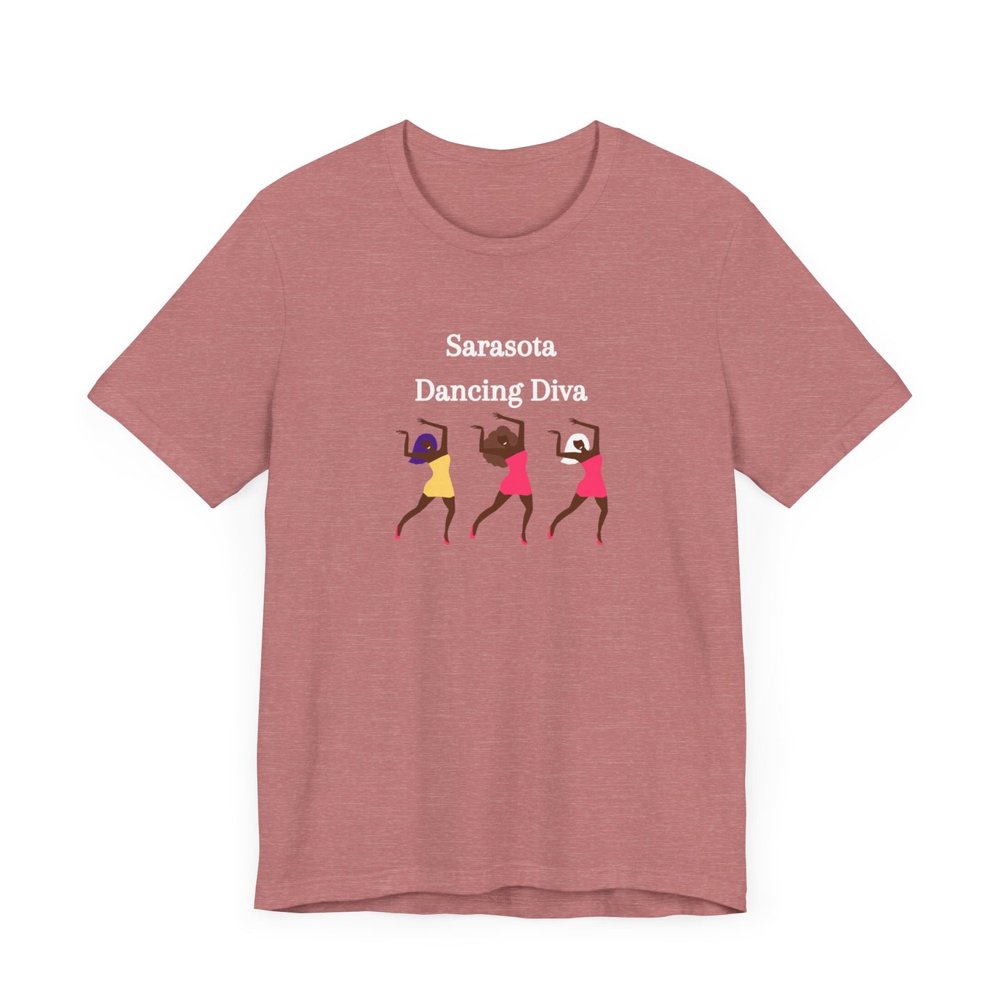 Sarasota Dancing Divas in Mini Skirts - Unisex Jersey Short Sleeve Tee