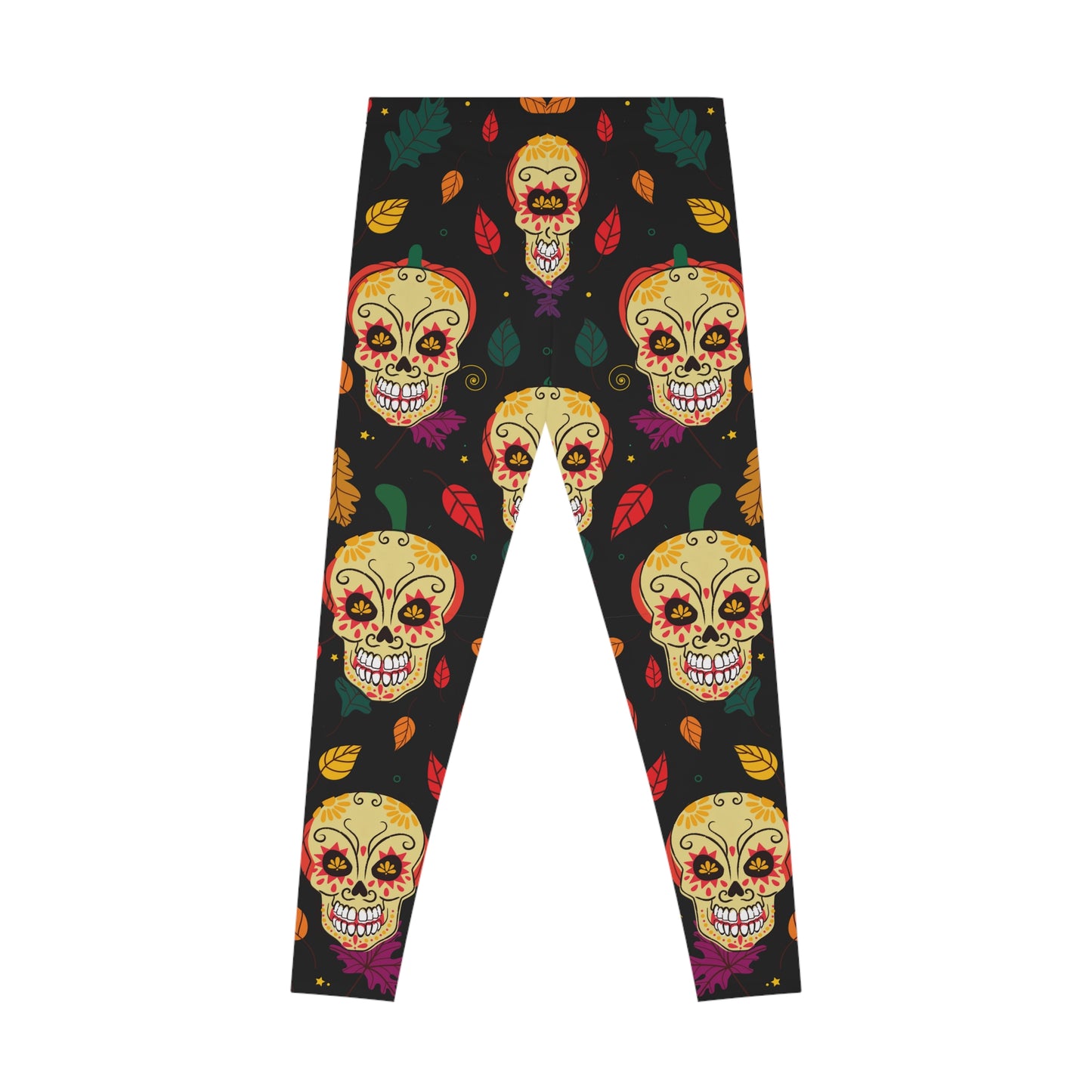 Scary Skull Stretchy Leggings