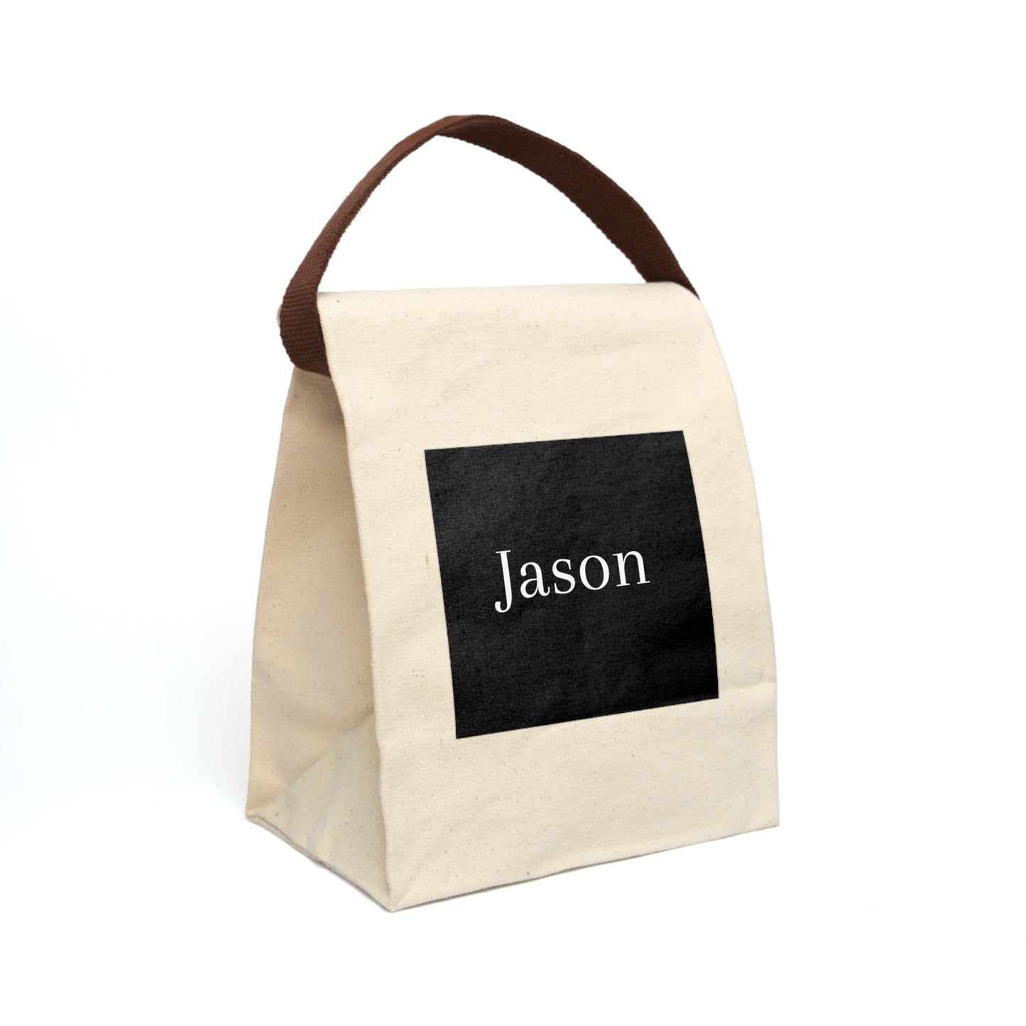 Jason's Personalized Canvas Lunch Bag