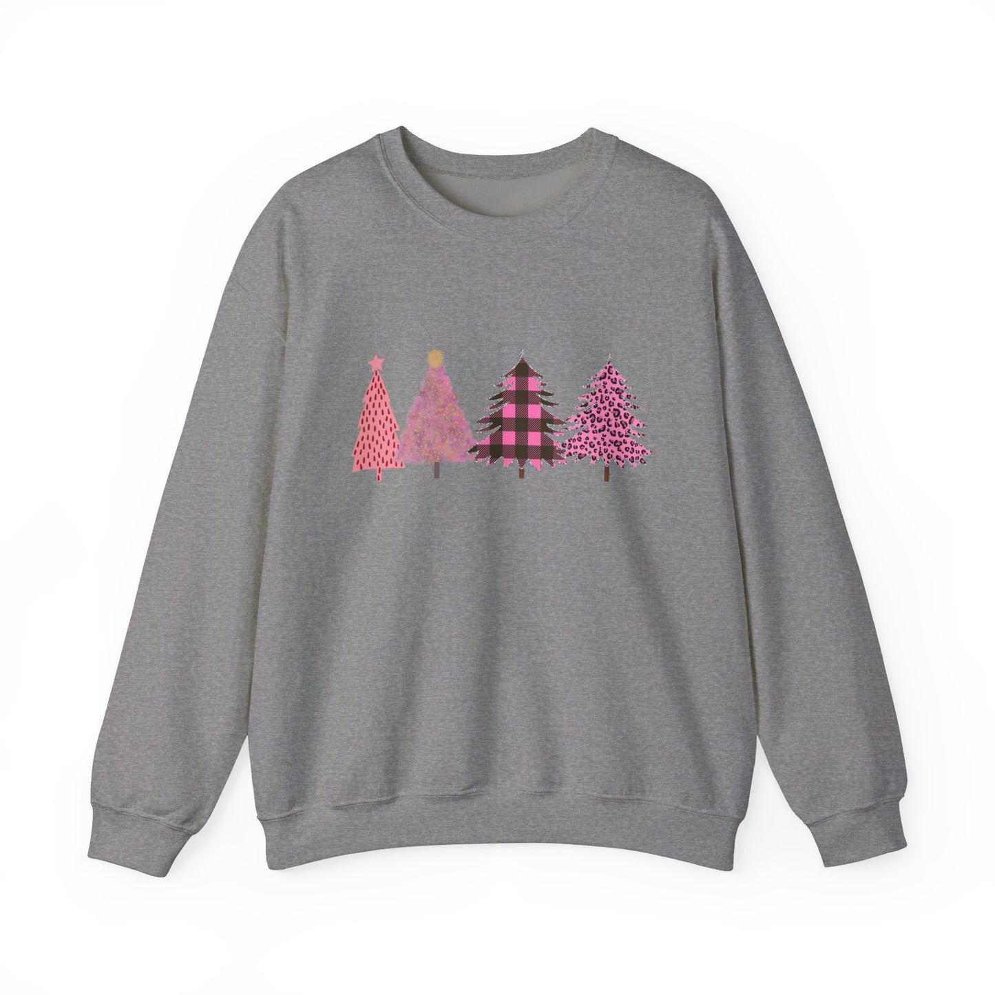 Pink Christmas Trees Sweatshirt